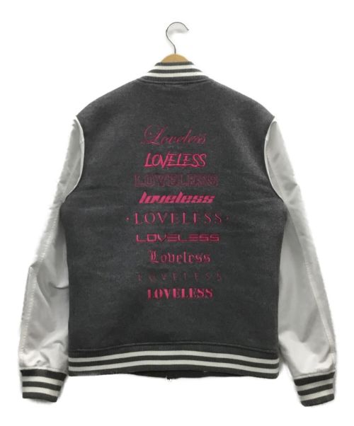 LOVELESS（ラブレス）LOVELESS (ラブレス) 袖切替スタジャン グレー サイズ:Lの古着・服飾アイテム