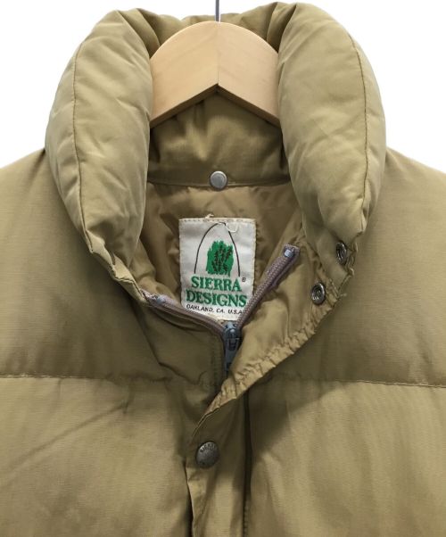 SIERRA DESIGNS（シエラデザインズ）SIERRA DESIGNS (シエラデザインズ) ダウンジャケット カーキ サイズ:Sの古着・服飾アイテム
