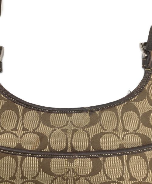 COACH（コーチ）COACH (コーチ) ショルダーバッグ ベージュ×ブラウンの古着・服飾アイテム