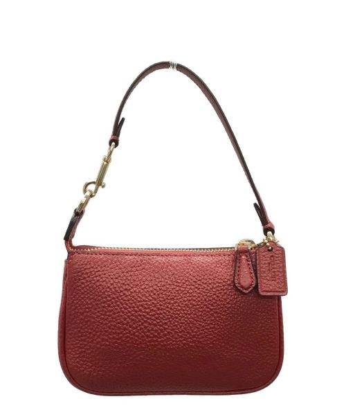 COACH（コーチ）COACH (コーチ) ハンドポーチ レッドの古着・服飾アイテム