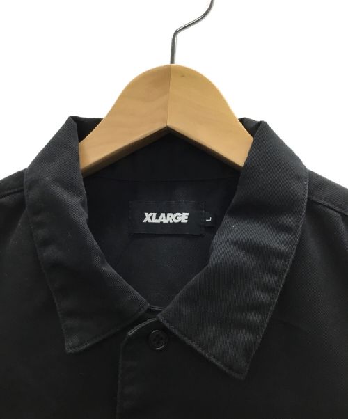X-LARGE（エクストララージ）X-LARGE (エクストララージ) シャツジャケット ブラック サイズ:Lの古着・服飾アイテム