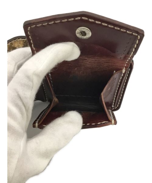 ビーズ屋公ちゃん（ビーズヤコウチャン）ビーズ屋公ちゃん (ビーズヤコウチャン) 2つ折り財布 ブラウンの古着・服飾アイテム