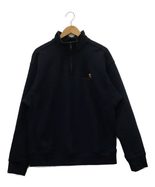 CarHartt（カーハート）CarHartt (カーハート) ハーフジップスウェット ネイビー サイズ:Mの古着・服飾アイテム