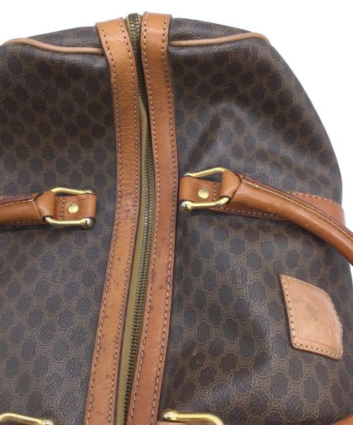 CELINE（セリーヌ）CELINE (セリーヌ) マカダム柄ボストンバッグ ブラウンの古着・服飾アイテム