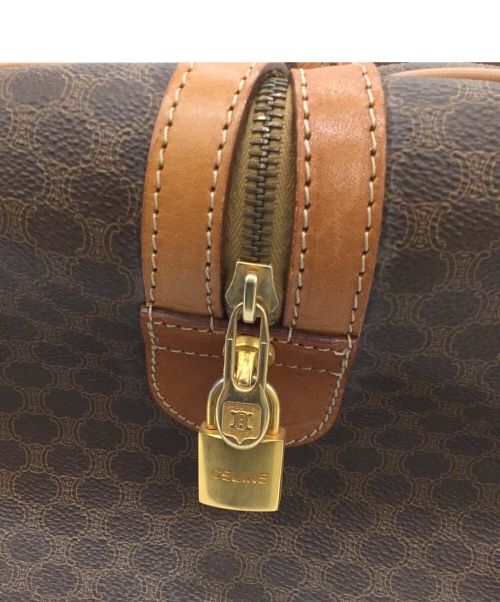 CELINE（セリーヌ）CELINE (セリーヌ) マカダム柄ボストンバッグ ブラウンの古着・服飾アイテム