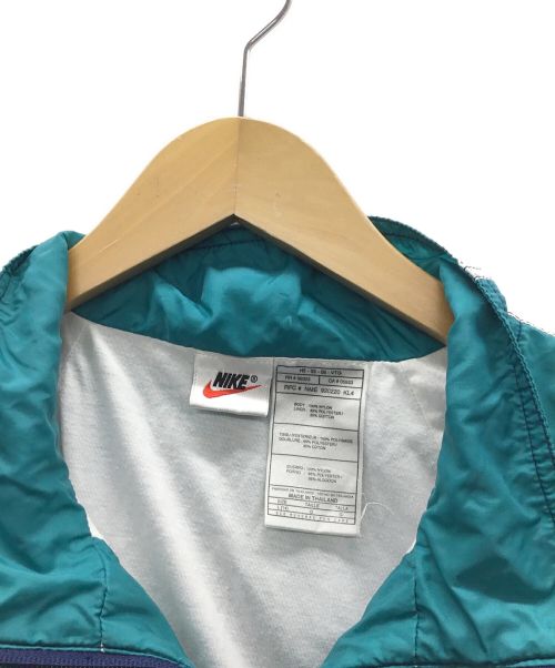 NIKE（ナイキ）NIKE (ナイキ) ナイロンジャケット グリーン×ネイビー サイズ:Lの古着・服飾アイテム