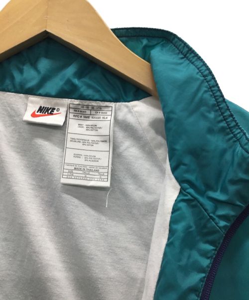 NIKE（ナイキ）NIKE (ナイキ) ナイロンジャケット グリーン×ネイビー サイズ:Lの古着・服飾アイテム