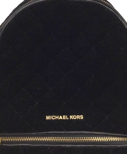 MICHAEL KORS（マイケル・コース）MICHAEL KORS (マイケルコース) キルティングバックパック ブラックの古着・服飾アイテム