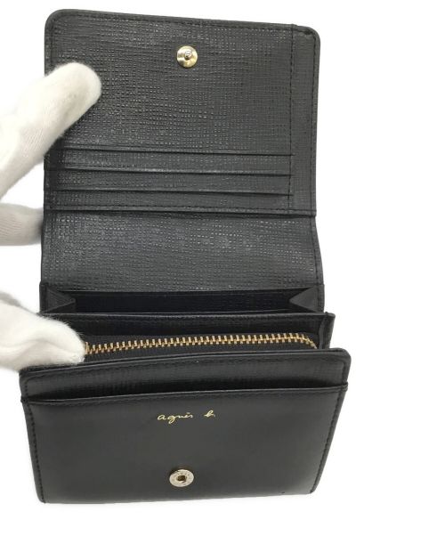 agnes b voyage（アニエスベーボヤージュ）agnes b voyage (アニエスベーボヤージュ) 2つ折り財布 ブラックの古着・服飾アイテム