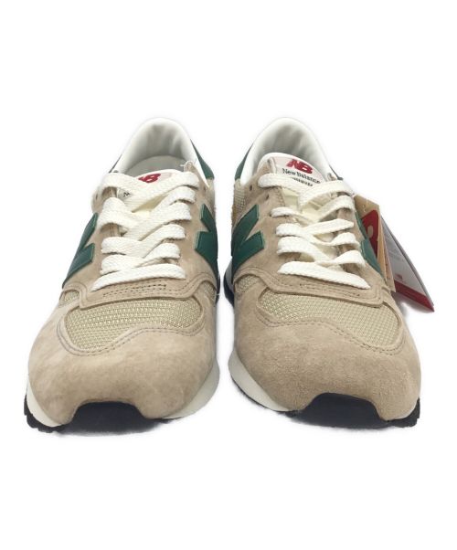 NEW BALANCE（ニューバランス）NEW BALANCE (ニューバランス) M990V1 バイ テディ・サンティス ベージュ/グリーン ベージュ×グリーン サイズ:27.5 未使用品の古着・服飾アイテム