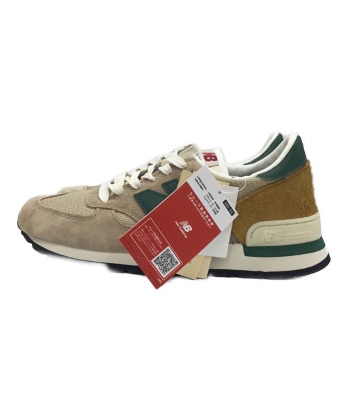 NEW BALANCE（ニューバランス）NEW BALANCE (ニューバランス) M990V1 バイ テディ・サンティス ベージュ/グリーン ベージュ×グリーン サイズ:27.5 未使用品の古着・服飾アイテム