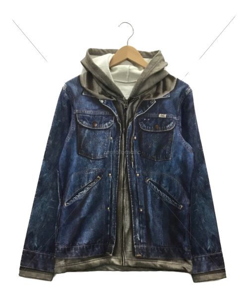 TALKING ABOUT THE ABSTRACTION（トーキング アバウト ジ アブストラクション）TALKING ABOUT THE ABSTRACTION (トーキング アバウト ジ アブストラクション) ジップパーカー ブルー サイズ:Mの古着・服飾アイテム