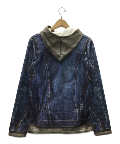TALKING ABOUT THE ABSTRACTION（トーキング アバウト ジ アブストラクション）TALKING ABOUT THE ABSTRACTION (トーキング アバウト ジ アブストラクション) ジップパーカー ブルー サイズ:Mの古着・服飾アイテム