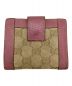 GUCCI（グッチ）の古着「2つ折り財布」｜ベージュ×ピンク