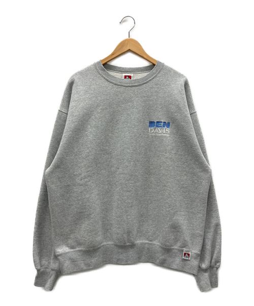 BEN DAVIS（ベンデイビス）BEN DAVIS (ベンデイビス) オフィス ワーカー EMB クルー スウェット グレー サイズ:Lの古着・服飾アイテム