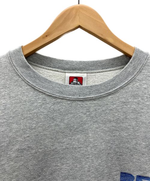 BEN DAVIS（ベンデイビス）BEN DAVIS (ベンデイビス) オフィス ワーカー EMB クルー スウェット グレー サイズ:Lの古着・服飾アイテム