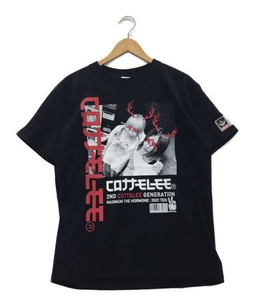 コロナナモレモモ マキシマムザホルモン 2号店 COTTELEE（コロナナモレモモ マキシマムザホルモン）コロナナモレモモ マキシマムザホルモン 2号店 COTTELEE×DEER (コロナナモレモモ マキシマムザホルモン) Tシャツ ブラック サイズ:M 未使用品の古着・服飾アイテム
