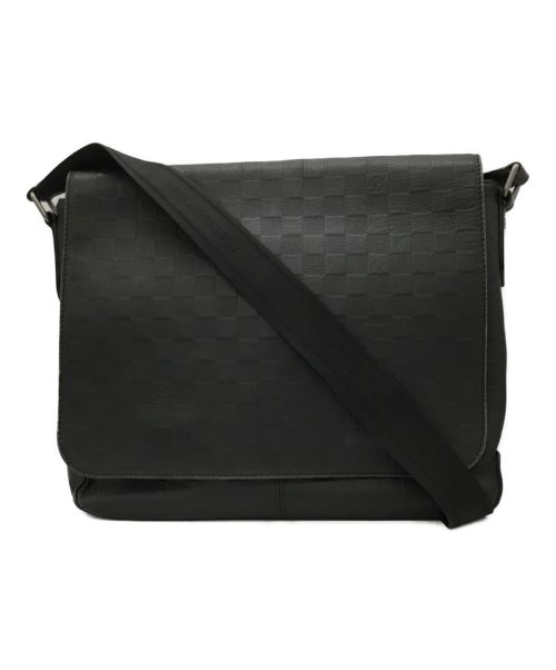 LOUIS VUITTON（ルイ ヴィトン）LOUIS VUITTON (ルイ ヴィトン) メッセンジャーバッグ ブラックの古着・服飾アイテム