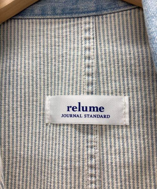 JOURNAL STANDARD relume（ジャーナルスタンダード レリューム）JOURNAL STANDARD relume (ジャーナルスタンダード レリューム) ショップコート ヒッコリー サイズ:Freeの古着・服飾アイテム