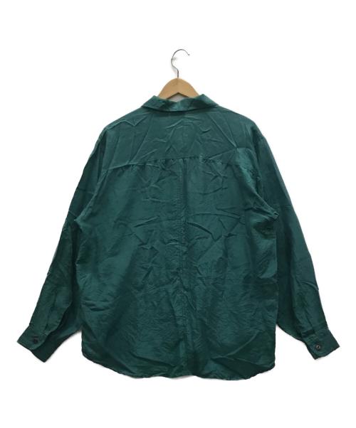 ERIKA CAVALLINI（エリカ カヴァリーニ）ERIKA CAVALLINI (エリカ カヴァリーニ) シルクシャツ グリーン サイズ:不明の古着・服飾アイテム