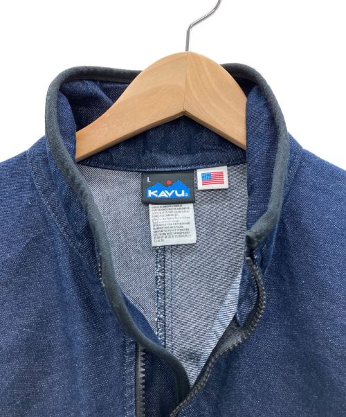 KAVU（カブー）KAVU (カブー) フルジップスローシャツ インディゴ サイズ:Lの古着・服飾アイテム
