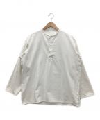 VINTAGE MILITARYヴィンテージ ミリタリー）の古着「プルオーバーシャツ」｜ホワイト