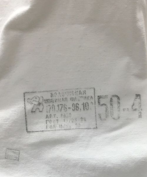 VINTAGE MILITARY（ヴィンテージ ミリタリー）VINTAGE MILITARY (ヴィンテージ ミリタリー) プルオーバーシャツ ホワイト サイズ:Freeの古着・服飾アイテム