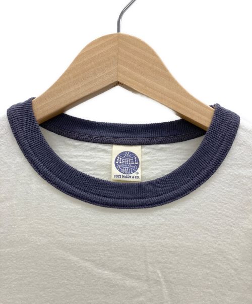 TOYS MCCOY（トイズマッコイ）TOYS MCCOY (トイズマッコイ) ポケットTシャツ ホワイト×ネイビー サイズ:Sの古着・服飾アイテム