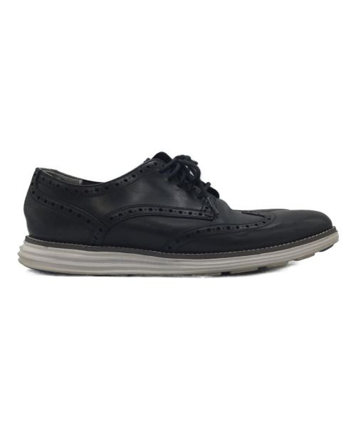 COLE HAAN（コールハーン）COLE HAAN (コールハーン) ウィングチップシューズ ブラック サイズ:8Mの古着・服飾アイテム