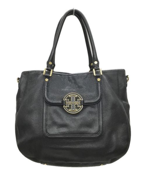 TORY BURCH（トリーバーチ）TORY BURCH (トリーバーチ) 2WAYバッグ ブラックの古着・服飾アイテム