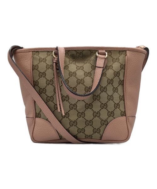 GUCCI（グッチ）GUCCI (グッチ) GG 2WAYショルダーバッグ ピンクの古着・服飾アイテム
