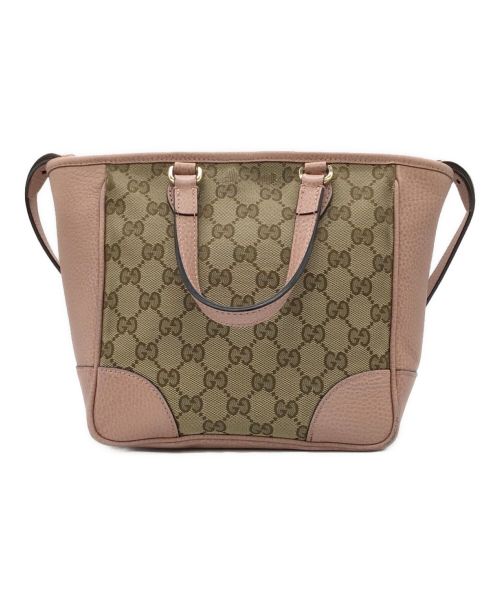GUCCI（グッチ）GUCCI (グッチ) GG 2WAYショルダーバッグ ピンクの古着・服飾アイテム
