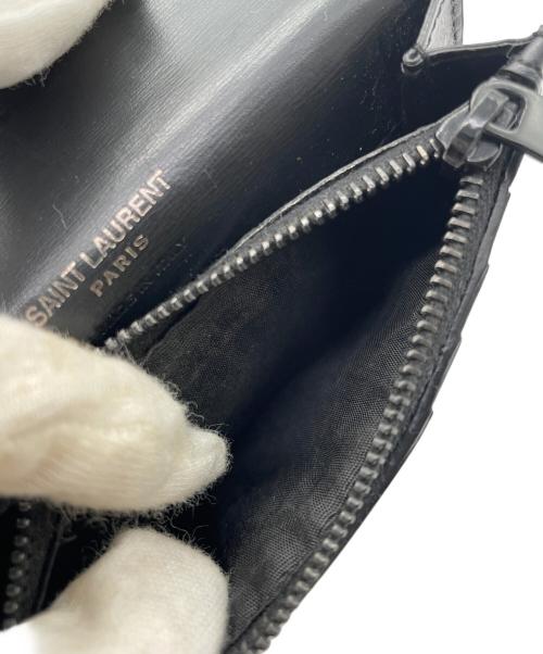 Saint Laurent Paris（サンローランパリ）Saint Laurent Paris (サンローランパリ) 2つ折り財布 ブラックの古着・服飾アイテム