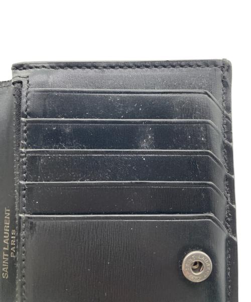 Saint Laurent Paris（サンローランパリ）Saint Laurent Paris (サンローランパリ) 2つ折り財布 ブラックの古着・服飾アイテム