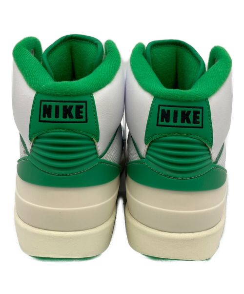 NIKE（ナイキ）NIKE (ナイキ) AIR JORDAN2 RETRO LUCKY GREEN（エアジョーダン 2 レトロ ラッキーグリーン） ホワイト×グリーン サイズ:26の古着・服飾アイテム
