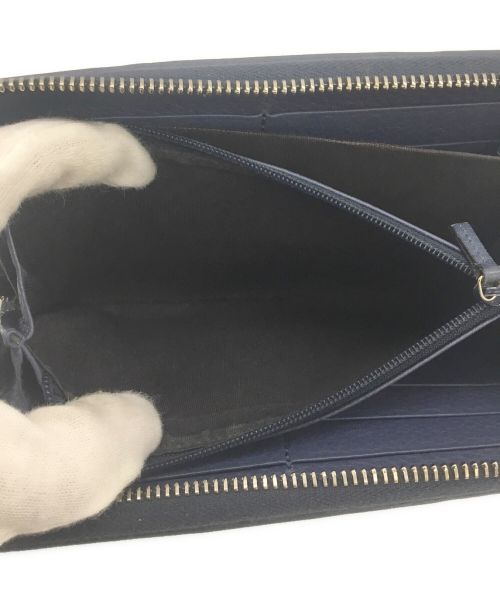 GUCCI（グッチ）GUCCI (グッチ) 長財布 ブルー×ベージュの古着・服飾アイテム