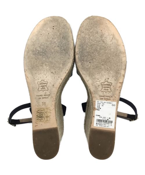 PELLICO SUNNY（ペリーコサニー）PELLICO SUNNY (ペリーコサニー) ウェッジソールサンダル ネイビー サイズ:36の古着・服飾アイテム