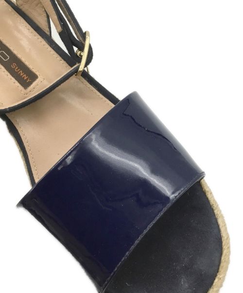 PELLICO SUNNY（ペリーコサニー）PELLICO SUNNY (ペリーコサニー) ウェッジソールサンダル ネイビー サイズ:36の古着・服飾アイテム