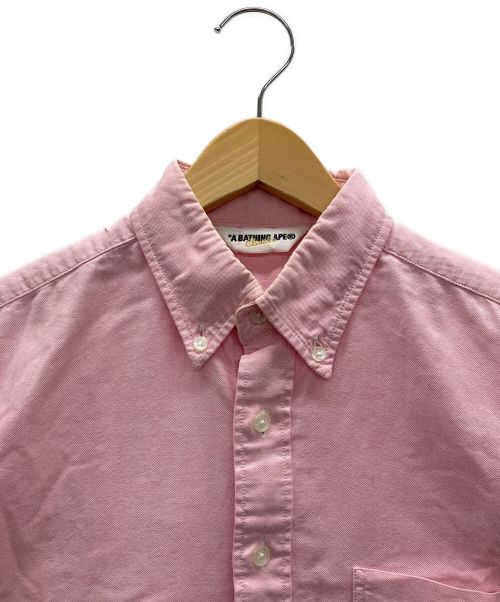 A BATHING APE（アベイシングエイプ）A BATHING APE (アベイシングエイプ) 半袖シャツ ピンク サイズ:Sの古着・服飾アイテム