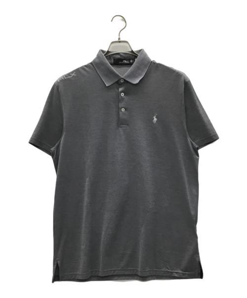 RLX RALPH LAUREN（アールエルエックスラルフローレン）RLX RALPH LAUREN (アールエルエックスラルフローレン) カスタム スリム フィット パフォーマンス ポロシャツ グレー サイズ:Lの古着・服飾アイテム