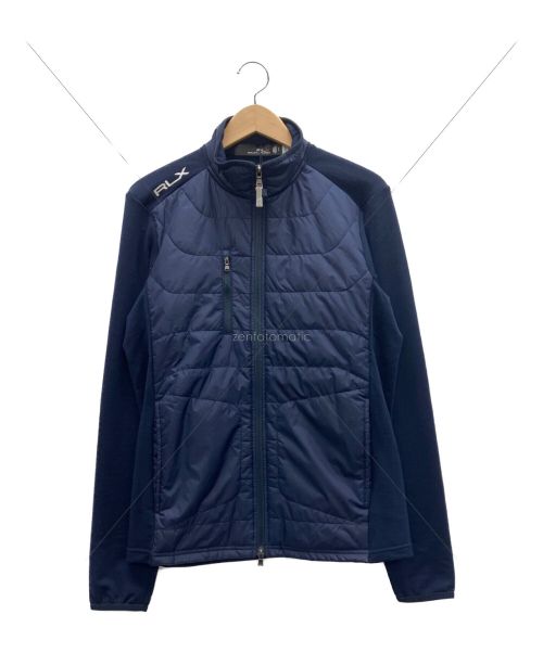 RLX RALPH LAUREN（アールエルエックスラルフローレン）RLX RALPH LAUREN (アールエルエックスラルフローレン) ハイブリットモックネックジャケット ネイビー サイズ:Sの古着・服飾アイテム