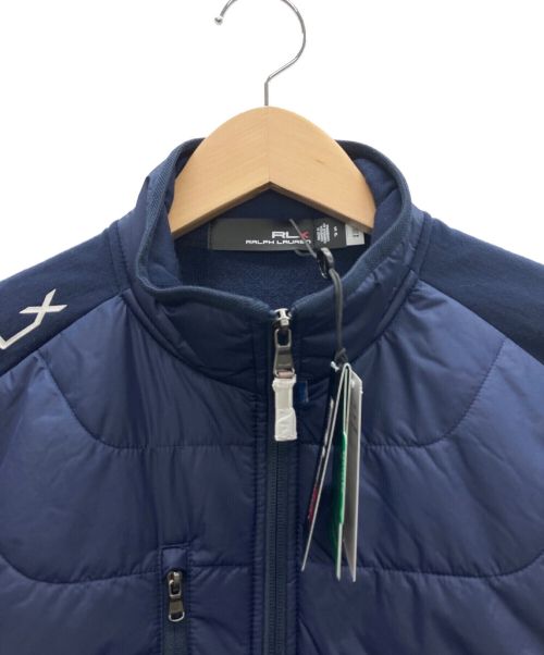 RLX RALPH LAUREN（アールエルエックスラルフローレン）RLX RALPH LAUREN (アールエルエックスラルフローレン) ハイブリットモックネックジャケット ネイビー サイズ:Sの古着・服飾アイテム