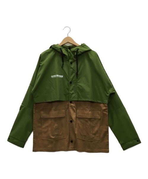 BONFIRE（ボンファイア）BONFIRE (ボンファイア) マウンテンパーカー グリーン×カーキ サイズ:L 未使用品の古着・服飾アイテム