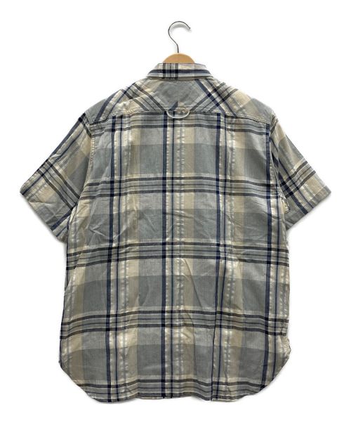 Snow peak（スノーピーク）Snow peak (スノーピーク) 半袖シャツ ベージュ×ネイビー サイズ:XLの古着・服飾アイテム