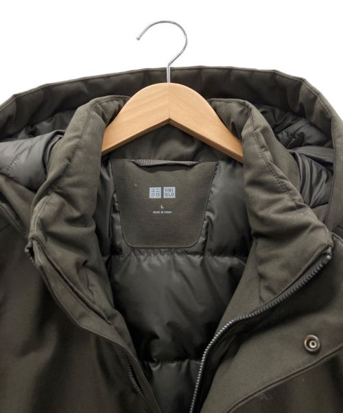 UNIQLO（ユニクロ）UNIQLO (ユニクロ) ダウンコート ブラウン サイズ:Lの古着・服飾アイテム
