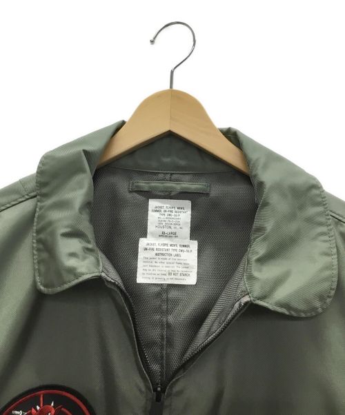 HOUSTON（ヒューストン）HOUSTON (ヒューストン) フライトジャケット カーキ サイズ:XXlの古着・服飾アイテム