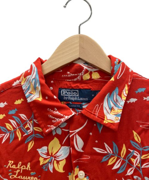 POLO RALPH LAUREN（ポロ・ラルフローレン）POLO RALPH LAUREN (ポロ・ラルフローレン) アロハシャツ レッド サイズ:Mの古着・服飾アイテム