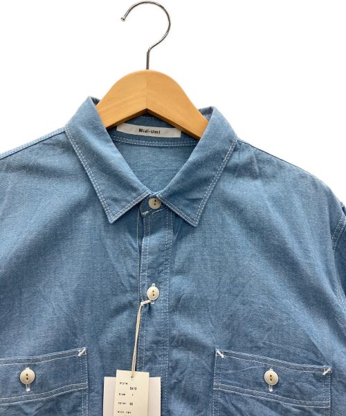 Midi-Umi（ミディウミ）Midi-Umi (ミディウミ) シャツ ブルー サイズ:FREEの古着・服飾アイテム