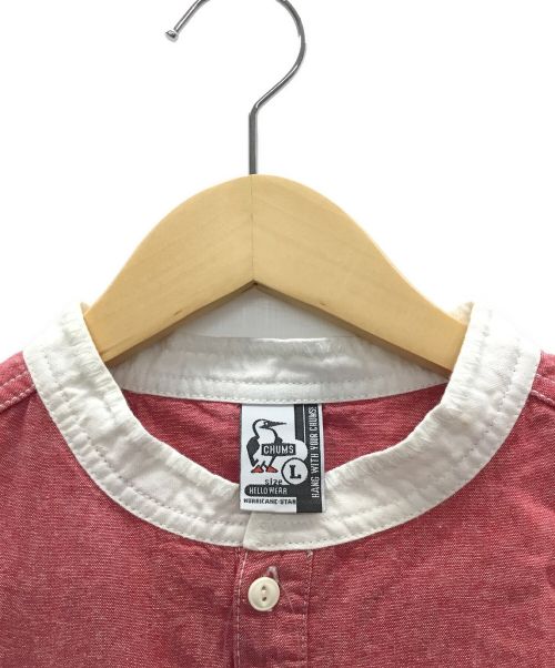 CHUMS（チャムス）CHUMS (チャムス) ハリケーンシャツ レッド サイズ:L 未使用品の古着・服飾アイテム