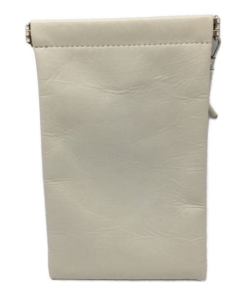 beautiful people（ビューティフルピープル）beautiful people (ビューティフルピープル) レザードキュメントケース アイボリーの古着・服飾アイテム